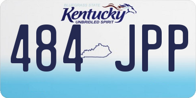 KY license plate 484JPP