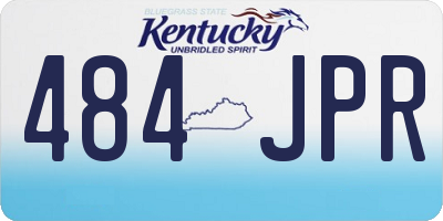 KY license plate 484JPR