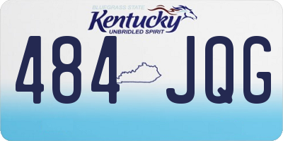 KY license plate 484JQG