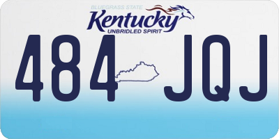 KY license plate 484JQJ