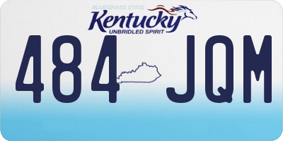 KY license plate 484JQM