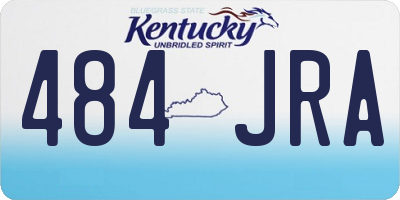 KY license plate 484JRA