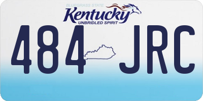 KY license plate 484JRC
