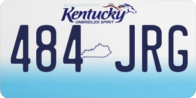 KY license plate 484JRG