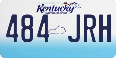 KY license plate 484JRH