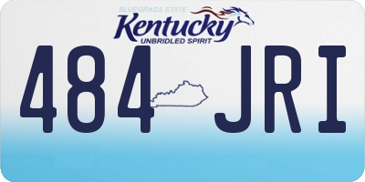 KY license plate 484JRI