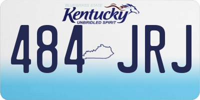 KY license plate 484JRJ