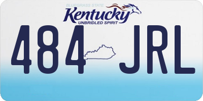 KY license plate 484JRL