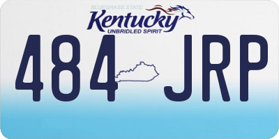 KY license plate 484JRP