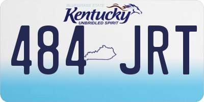 KY license plate 484JRT