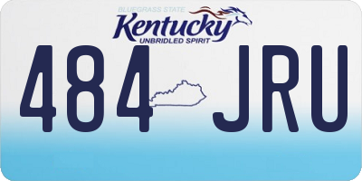 KY license plate 484JRU