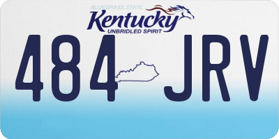 KY license plate 484JRV