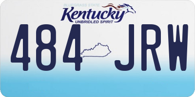 KY license plate 484JRW