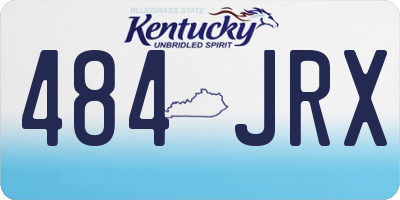 KY license plate 484JRX