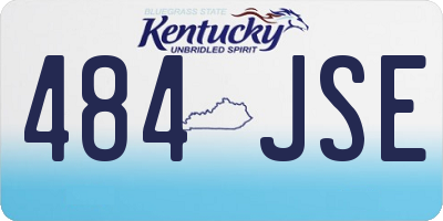 KY license plate 484JSE