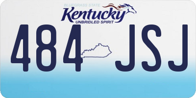 KY license plate 484JSJ