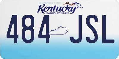KY license plate 484JSL