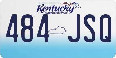 KY license plate 484JSQ