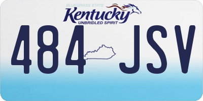 KY license plate 484JSV