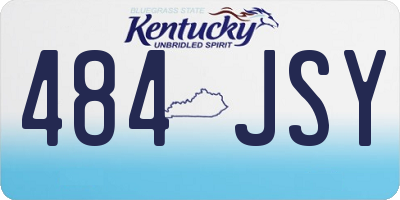 KY license plate 484JSY