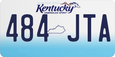 KY license plate 484JTA