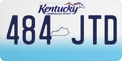 KY license plate 484JTD