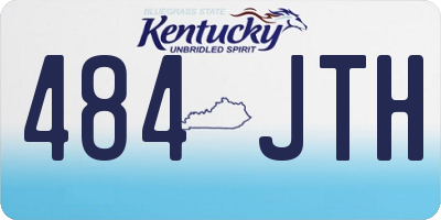 KY license plate 484JTH