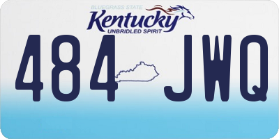 KY license plate 484JWQ