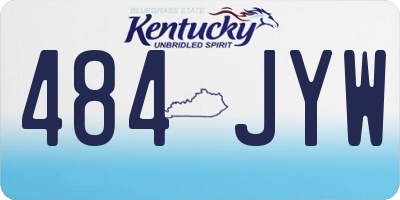 KY license plate 484JYW