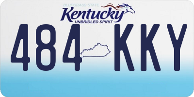 KY license plate 484KKY