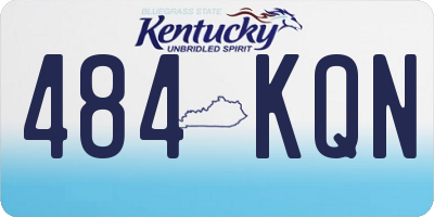 KY license plate 484KQN