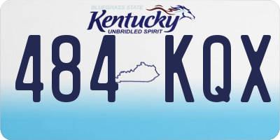 KY license plate 484KQX