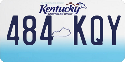 KY license plate 484KQY