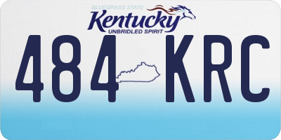KY license plate 484KRC