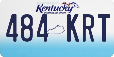 KY license plate 484KRT