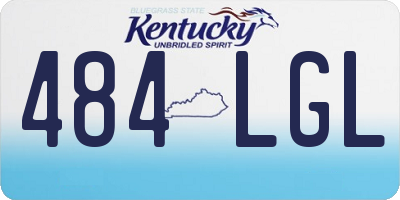 KY license plate 484LGL