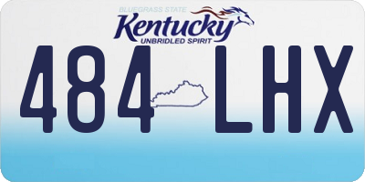 KY license plate 484LHX