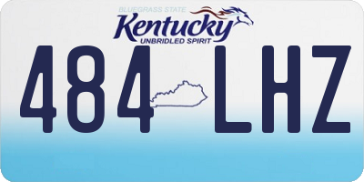 KY license plate 484LHZ
