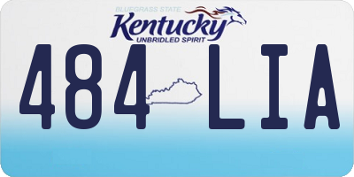 KY license plate 484LIA