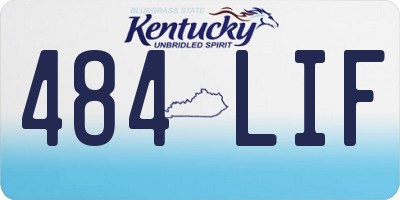 KY license plate 484LIF