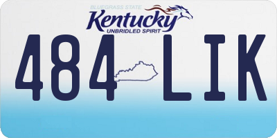 KY license plate 484LIK