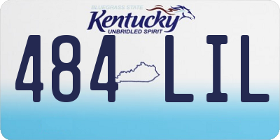 KY license plate 484LIL
