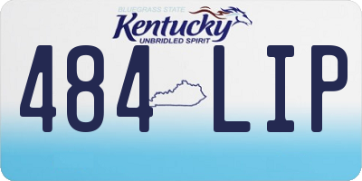 KY license plate 484LIP