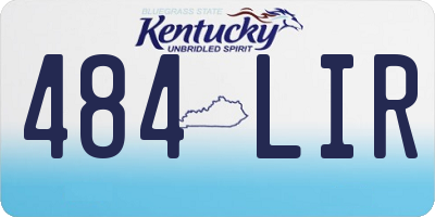KY license plate 484LIR