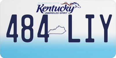 KY license plate 484LIY