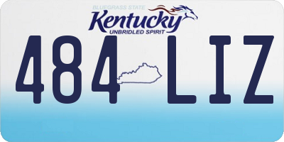 KY license plate 484LIZ