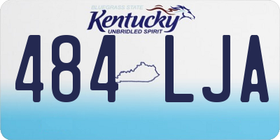 KY license plate 484LJA
