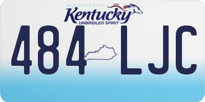 KY license plate 484LJC