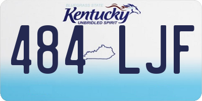 KY license plate 484LJF