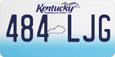KY license plate 484LJG